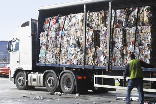 Professional home clearance team working in a Nottinghill home